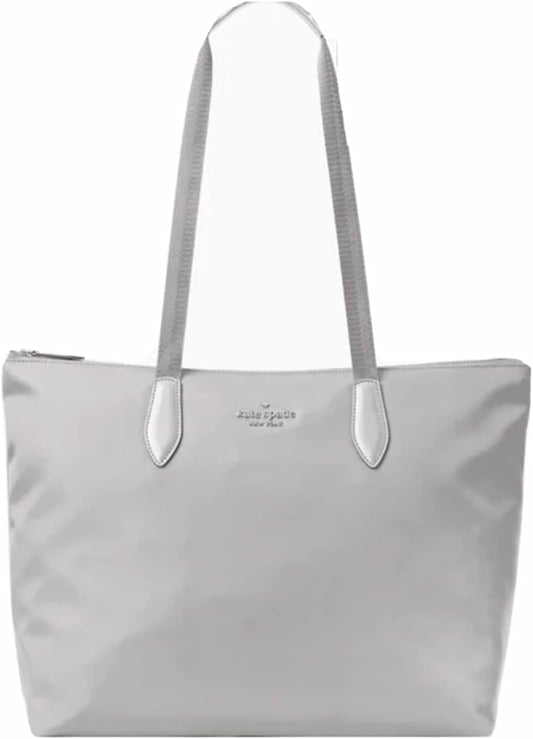 Mel Packable Nylon Tote (Nimbus Gray)