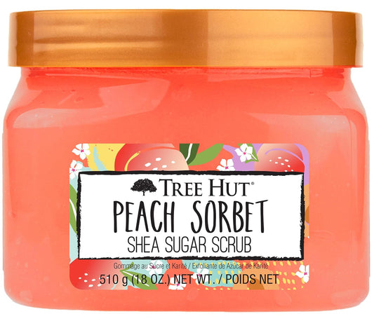 Peach Sorbet Shea Sugar Exfoliating & Hydrating Body Scrub, 18 Oz