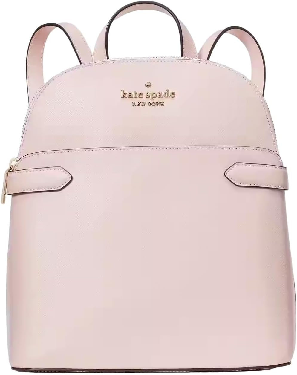 Staci Dome Leather Backpack Chalk Pink